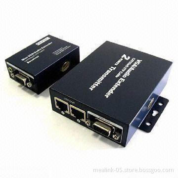 100/200/300M VGA Extender by Cat5, Supports 1,600 x 1,200 Pixels Resolution